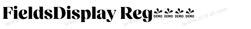 FieldsDisplay Reg字体转换